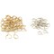 Gold & Nickel Plated Leverback Earrings W/ Open Hoop Jewelry Findings 100 Pcs